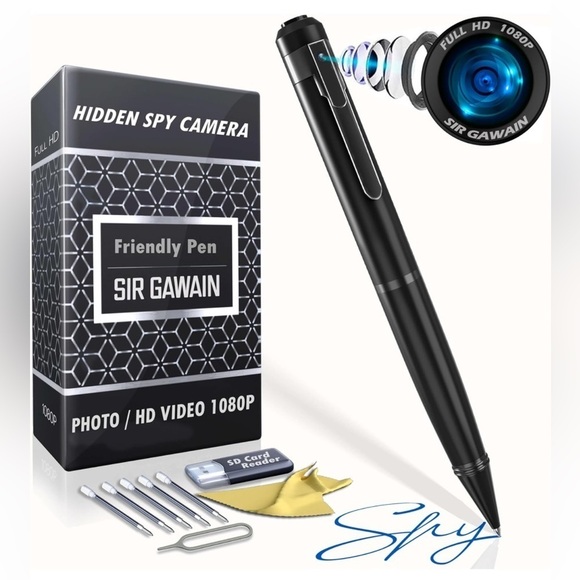 Brand New Hidden Camera Pen 1080p w/ 64GB Micro SD Mini Body HD Video Recorder - Picture 1 of 15